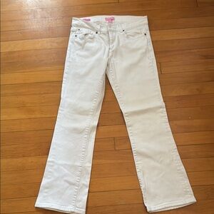 Lilly Pulitzer Main Line White Flare & Wide Leg Jeans